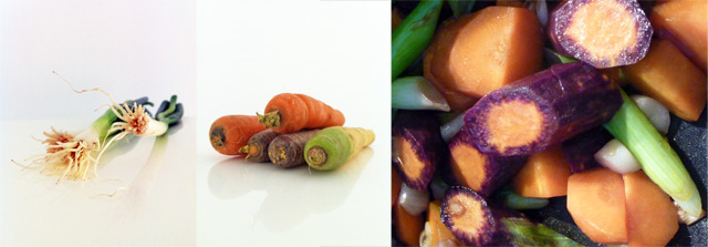 Zutaten für die Karottensuppe